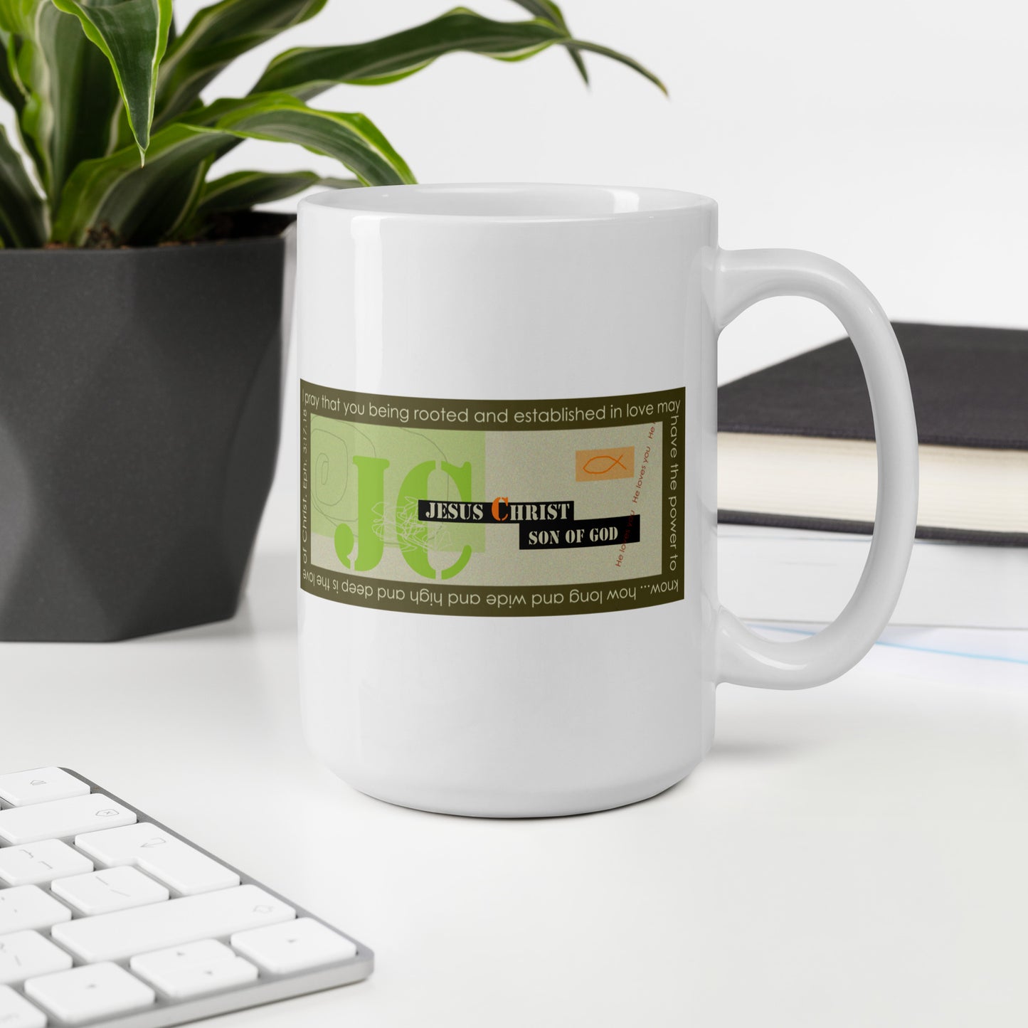 Lively Green - Modern Jesus Mug