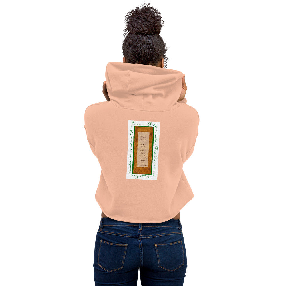 Vivid Orange - God's Poetry Sweatshirt Crop Hoodie