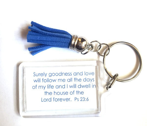 Heavenly Blue Topiary Key Ring