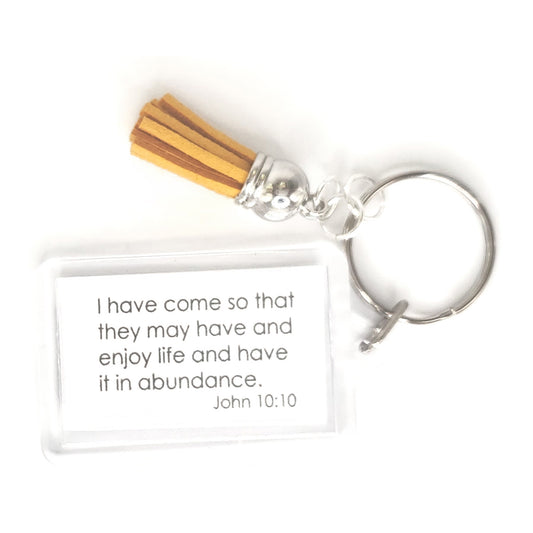 Vivid Orange - Abundant Flowers Key Ring