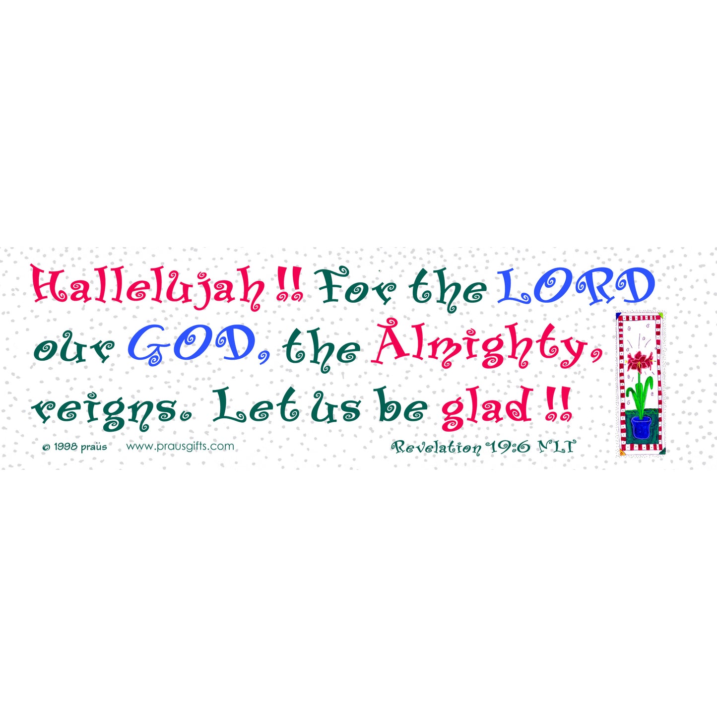 A Very Merry Christmas - Christmas Amaryllis Bookmark