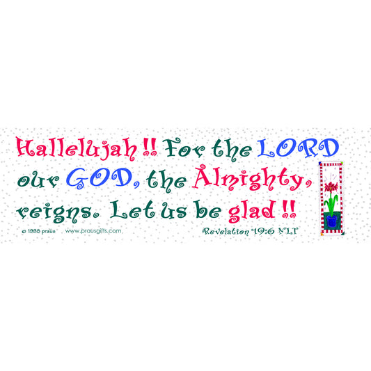 A Very Merry Christmas - Christmas Amaryllis Bookmark