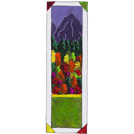 Heavenly Blue - Fall Leaves Bookmark