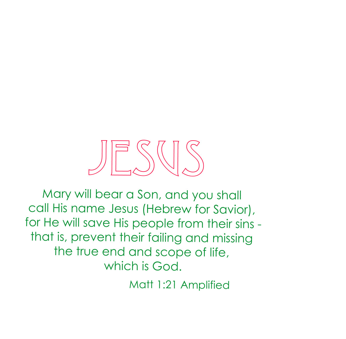 A Very Merry Christmas - Celebrate Jesus Note Card (Single Card)