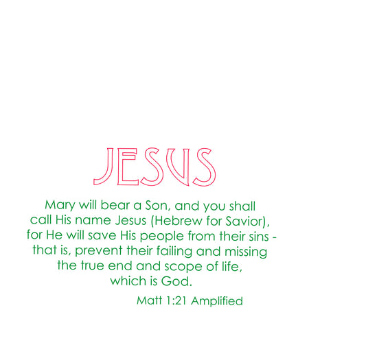 A Very Merry Christmas - Celebrate Jesus Note Card (Single Card)