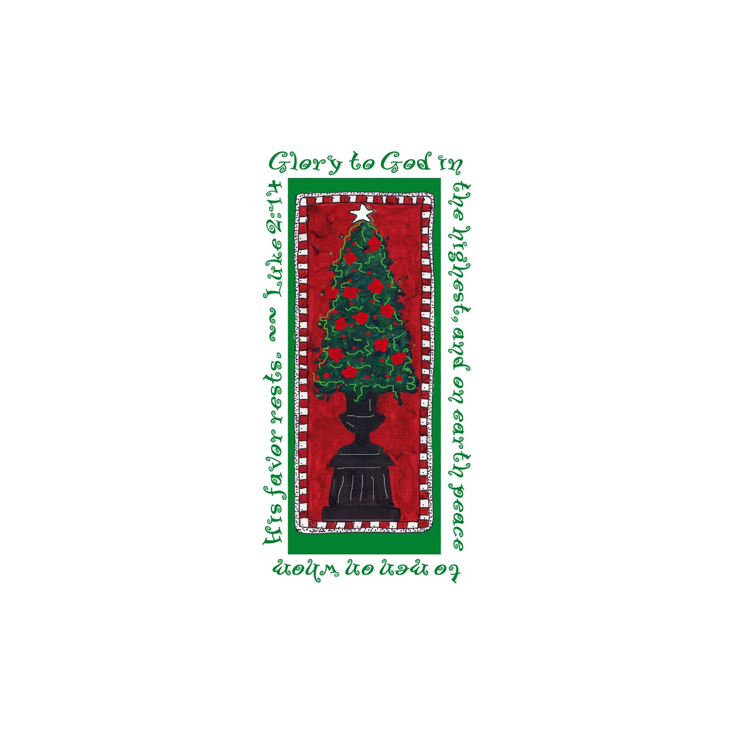 A Very Merry Christmas - A Christmas Tree Magnet