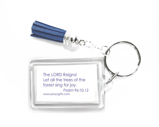 Heavenly Blue - Fall Leaves Keyring