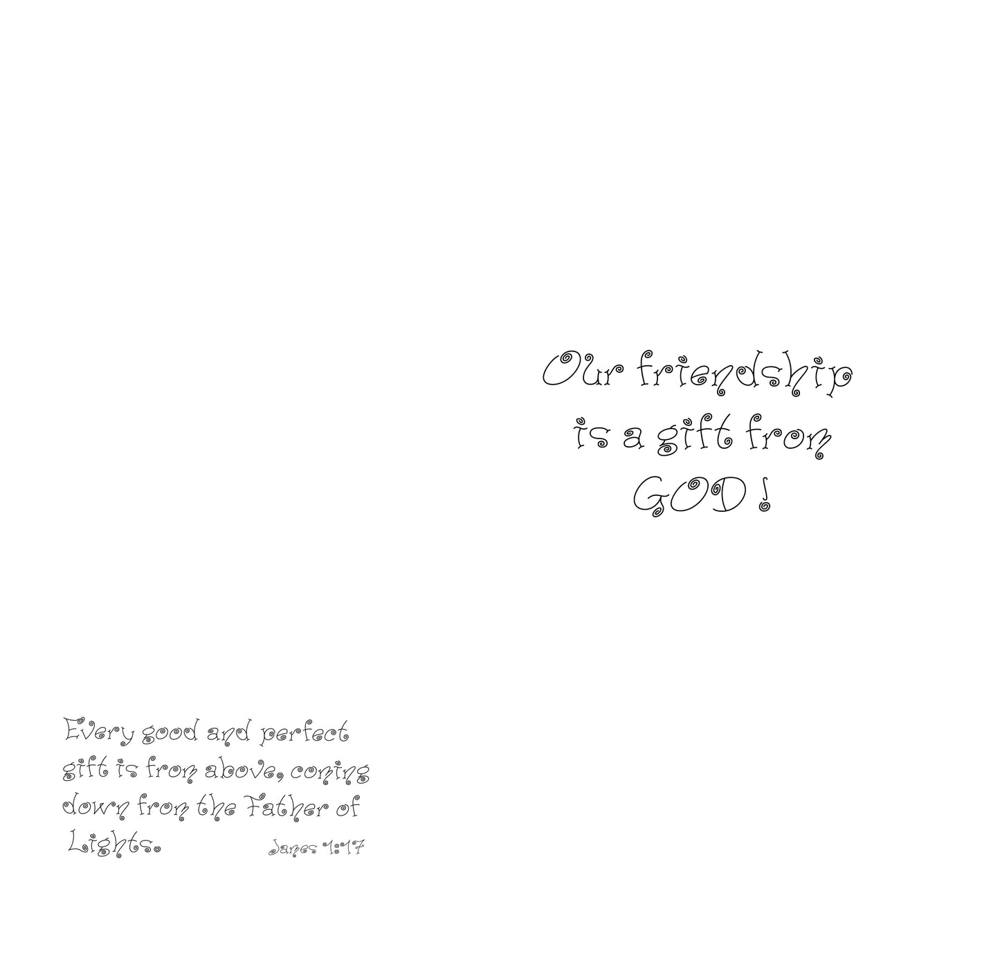 Note Card Assortment - A Very Merry Christmas Card - Set 1 (Six Cards)