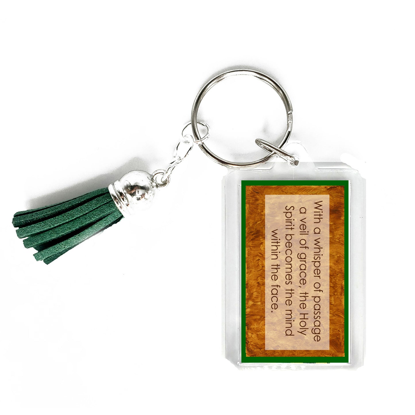 Vivid Orange - God's Poetry Key Ring