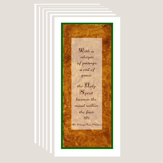 Vivid Orange - God's Poetry Note Card (Six Cards)