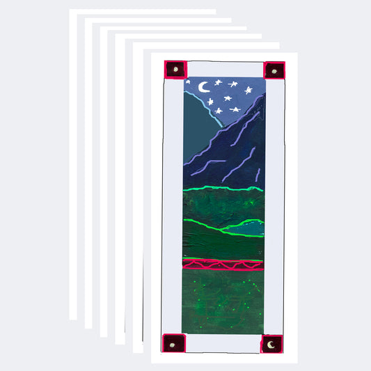 Heavenly Blue - God Will Not Slumber Note Card (Six Cards)