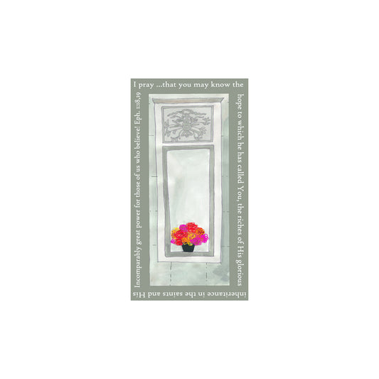 Lively Green - Flowers in the Window Magnet