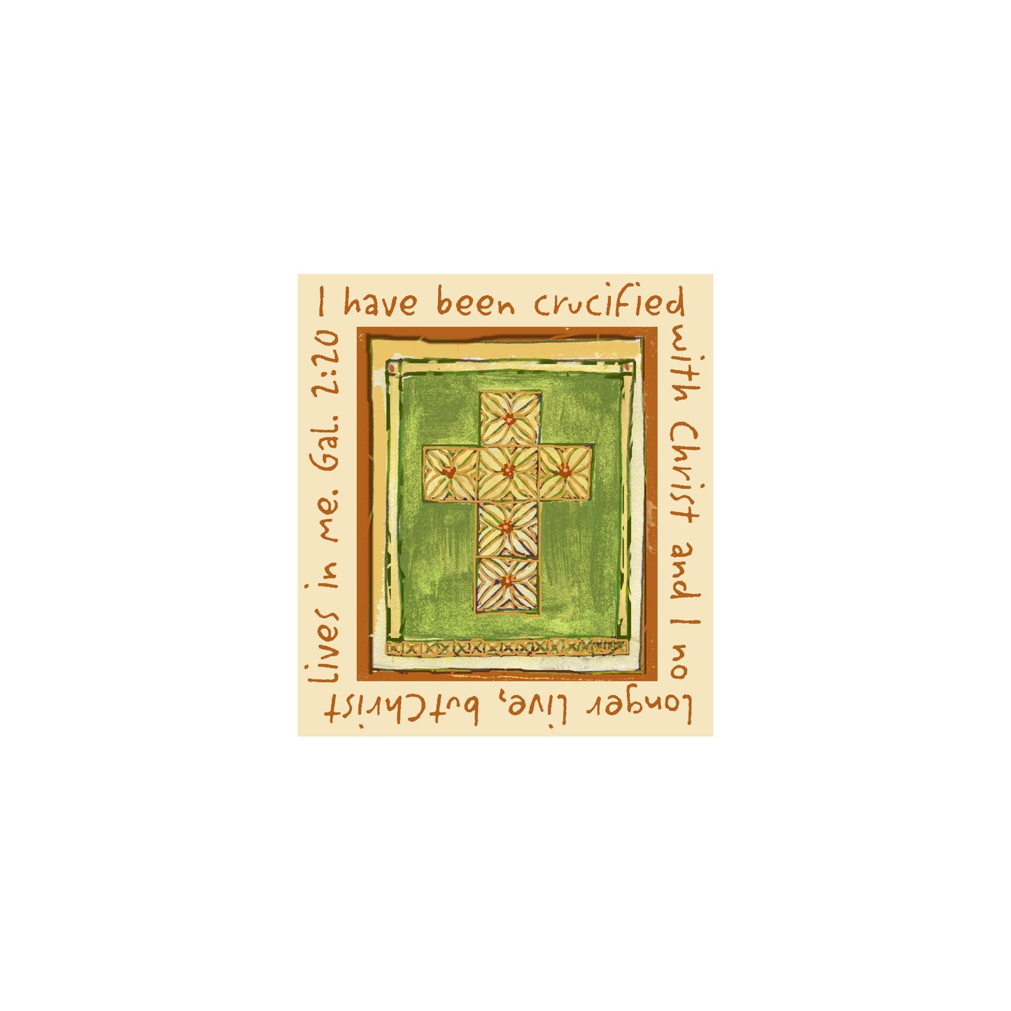 Vibrant Yellow - Hawaiian Cross Magnet