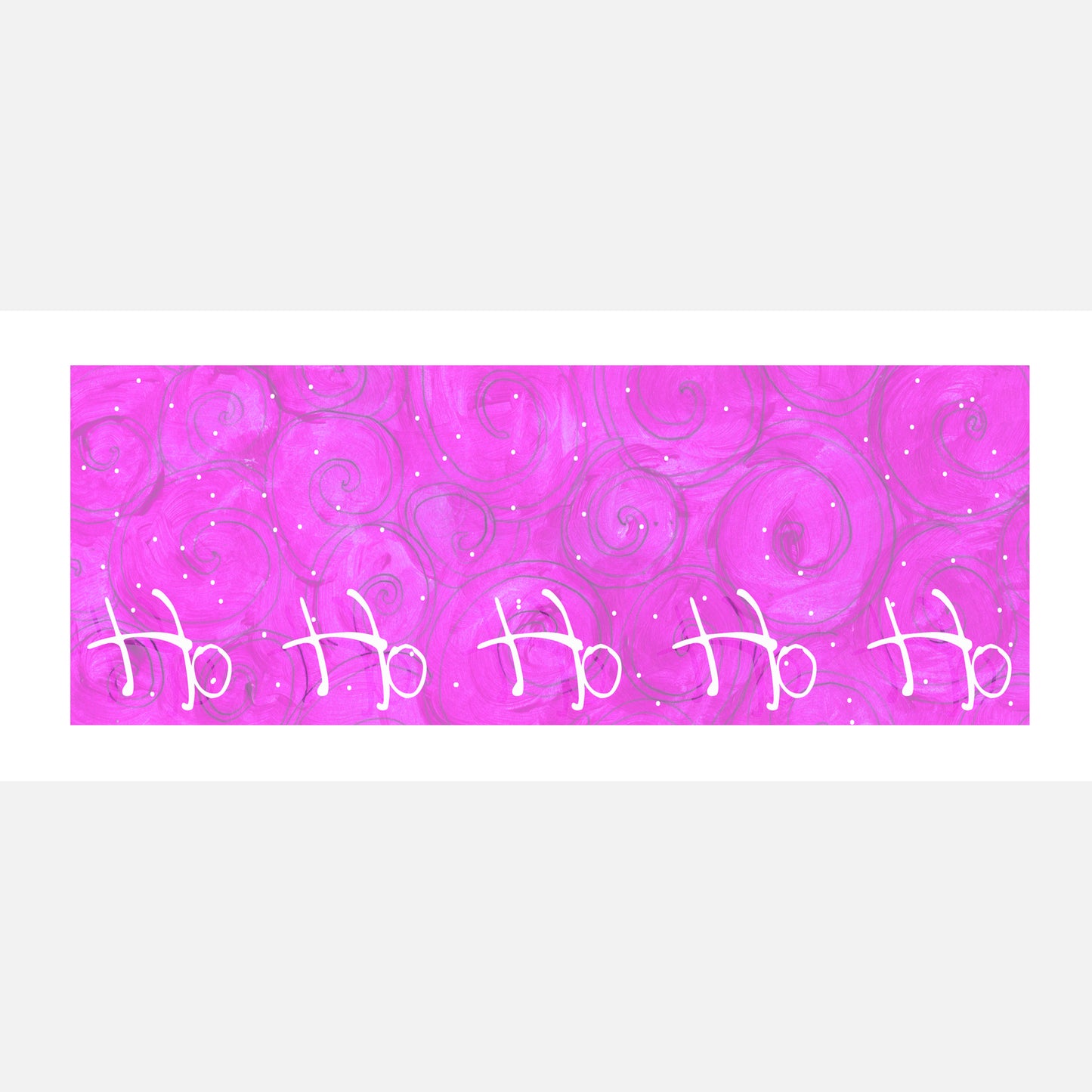 A Very Merry Christmas - Ho Ho Ho Note Card (Single Card)