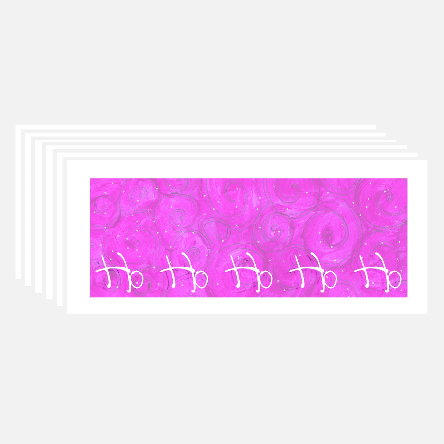 A Very Merry Christmas - Ho Ho Ho Note Cards (Six Cards)