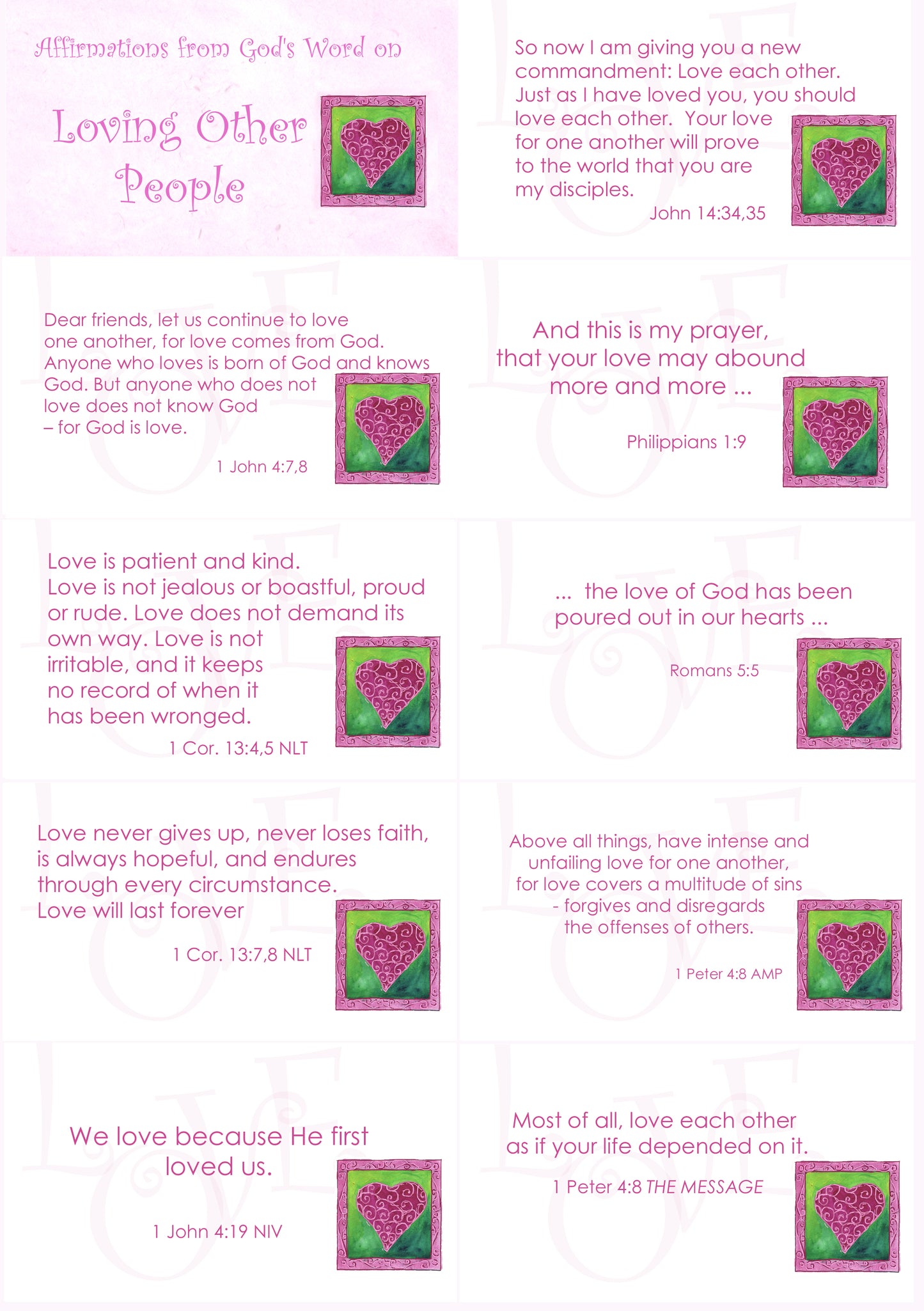 Affirmations from God - Loving Other People