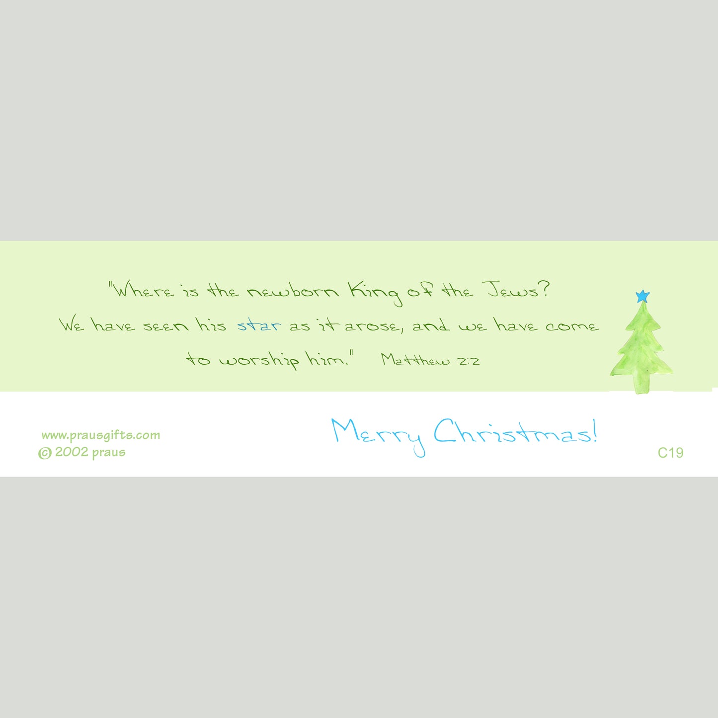 A Very Merry Christmas - Merry Little Tree Bookmark