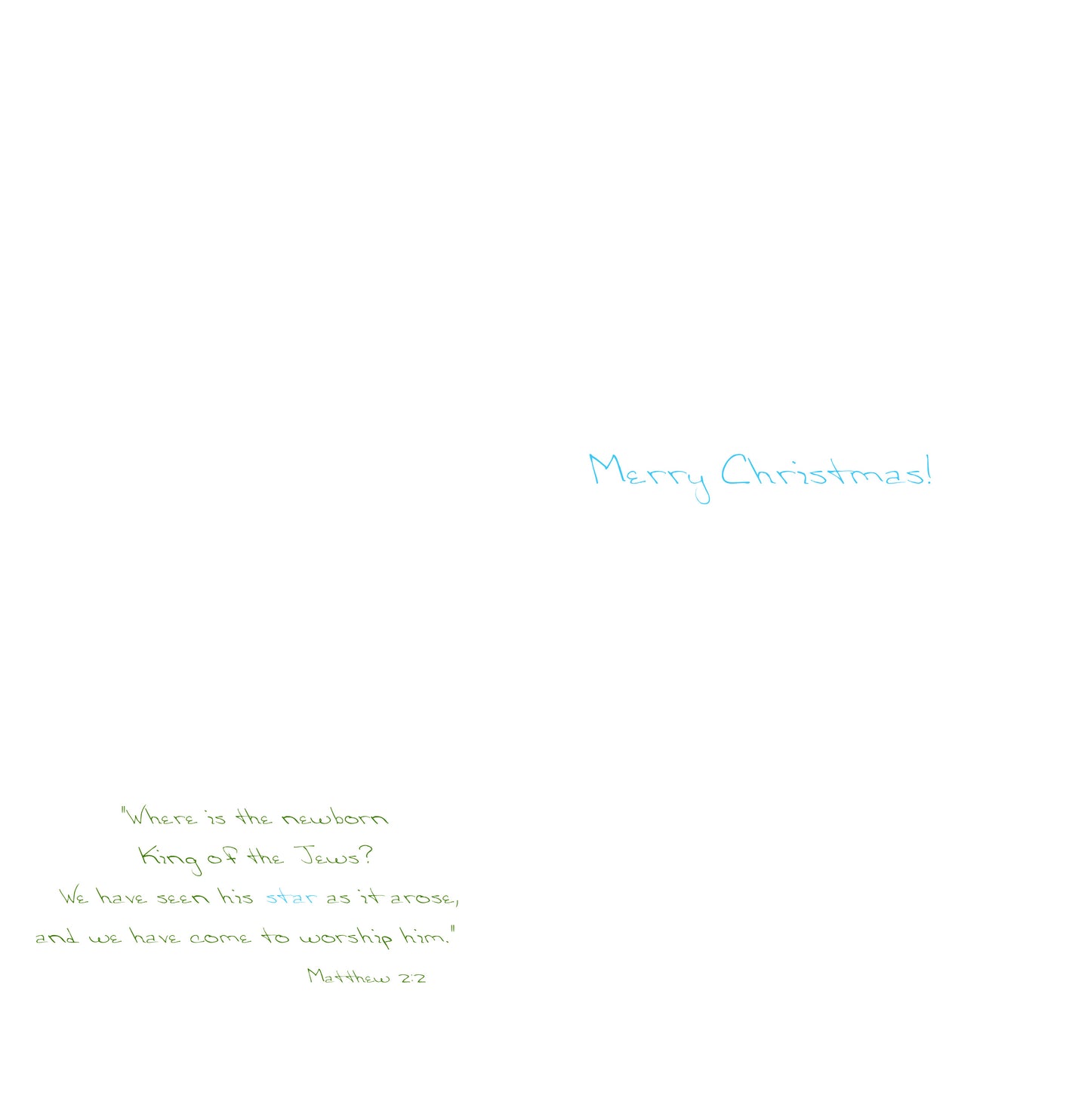 A Very Merry Christmas - Merry Little Tree Note Card (Single Card)