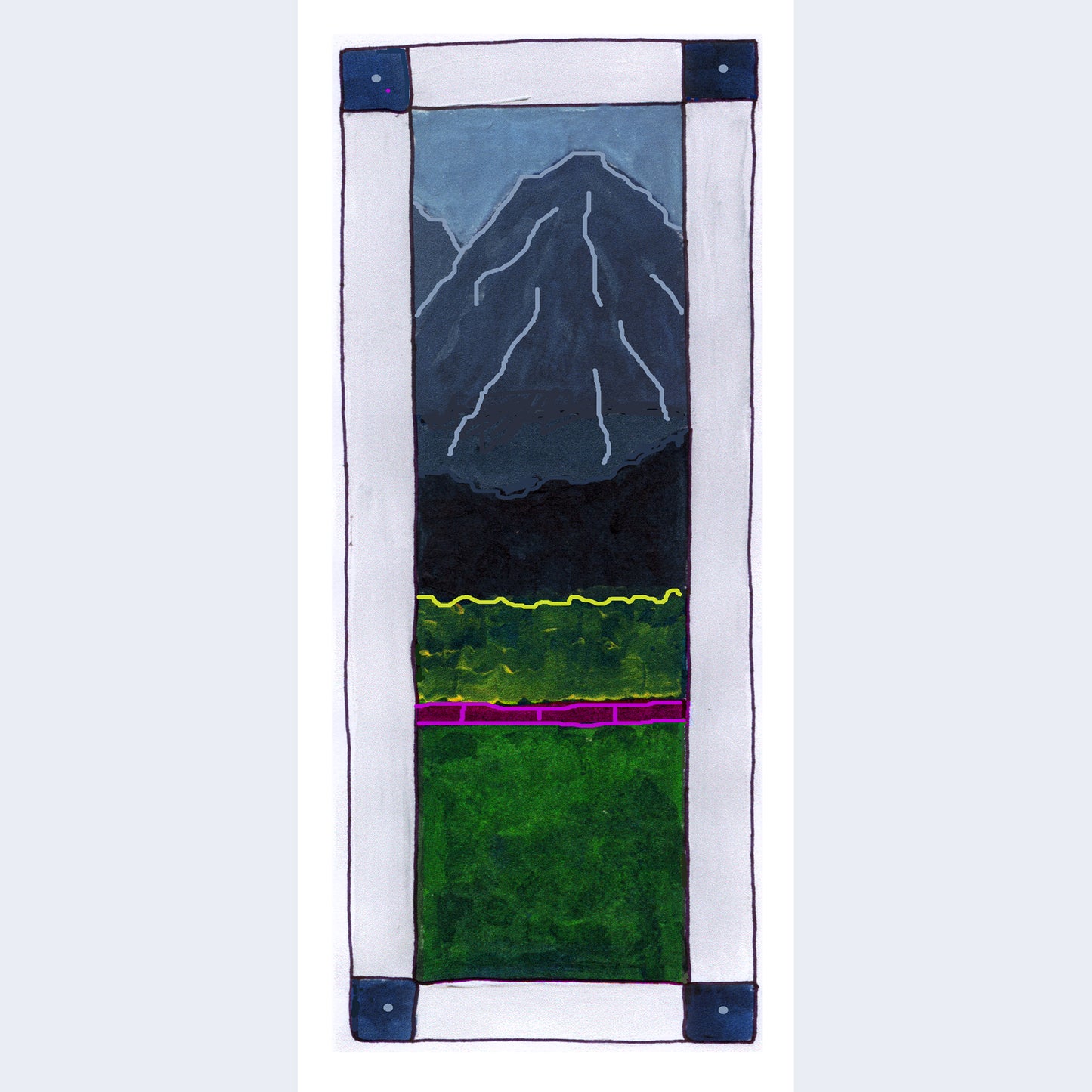 Heavenly Blue - Mountain Note Card (Single Card)