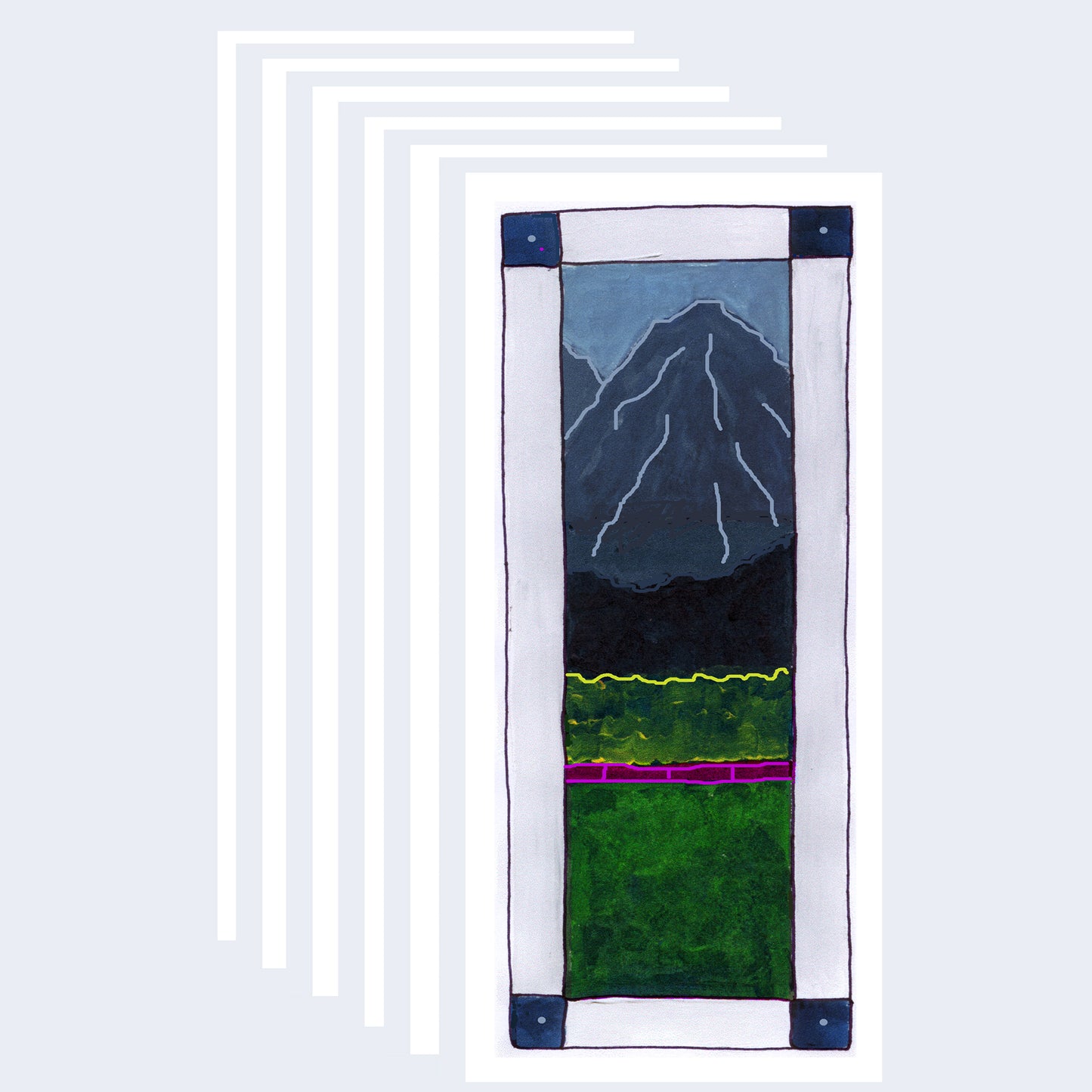 Heavenly Blue - Mountain Note Card (Six Cards)