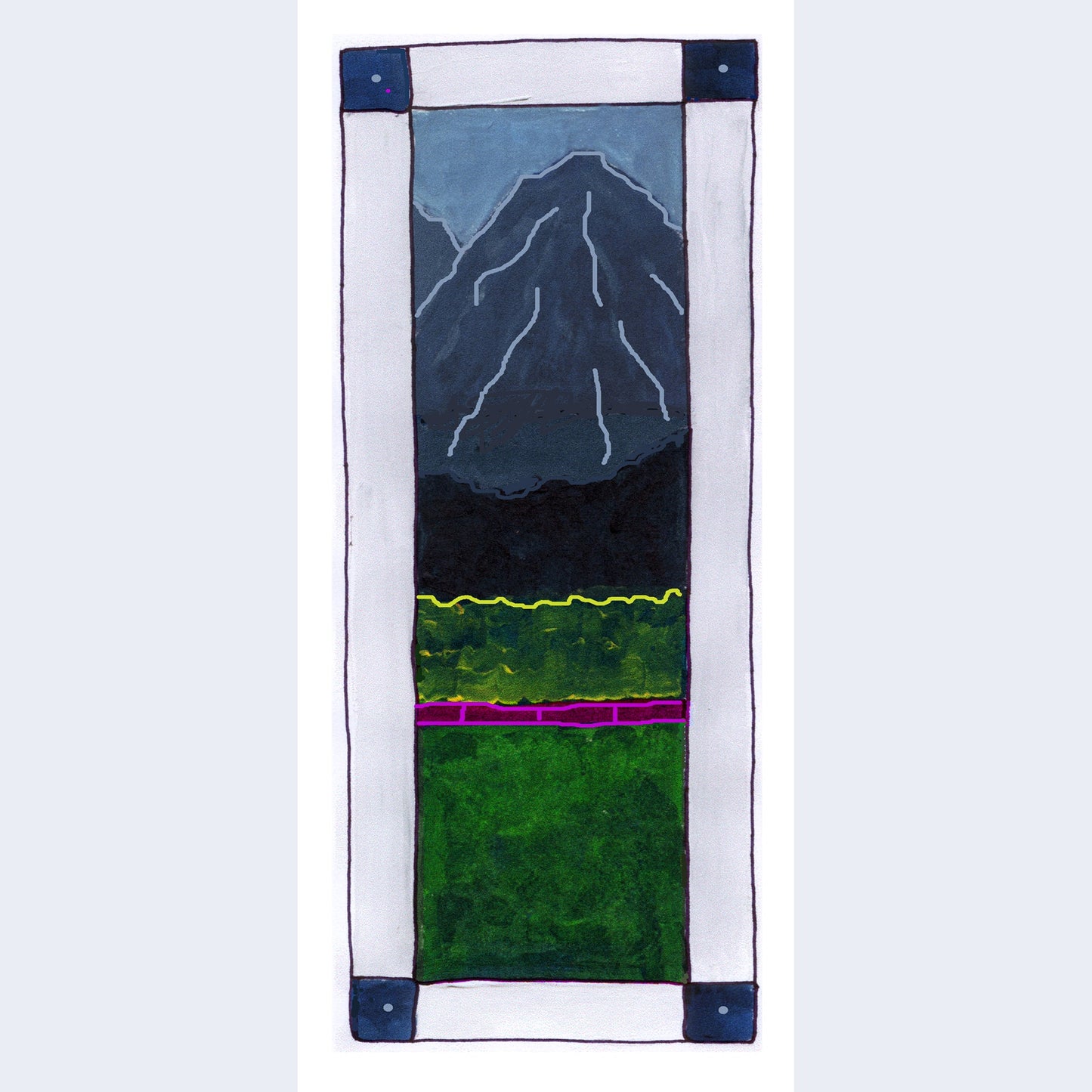 Heavenly Blue - Mountain Note Card (Six Cards)