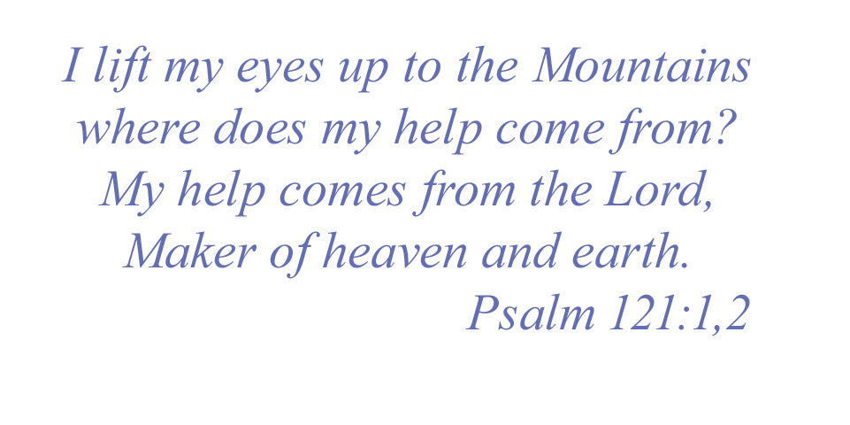Heavenly Blue - Mountain Note Card (Single Card)