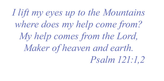Heavenly Blue - Mountain Note Card (Single Card)