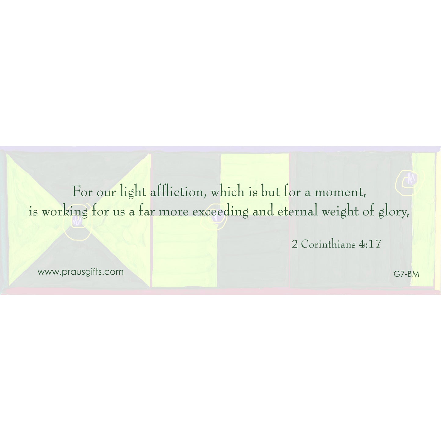 Lively Green - From Affliction to Glory Bookmark