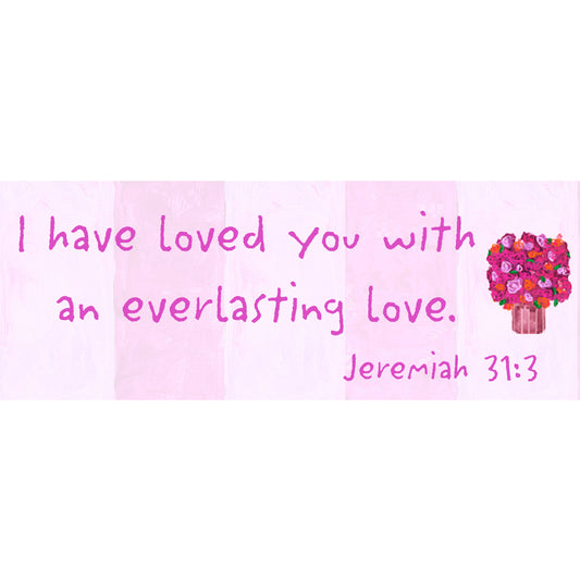 Bright Pink - Stripe Magnet