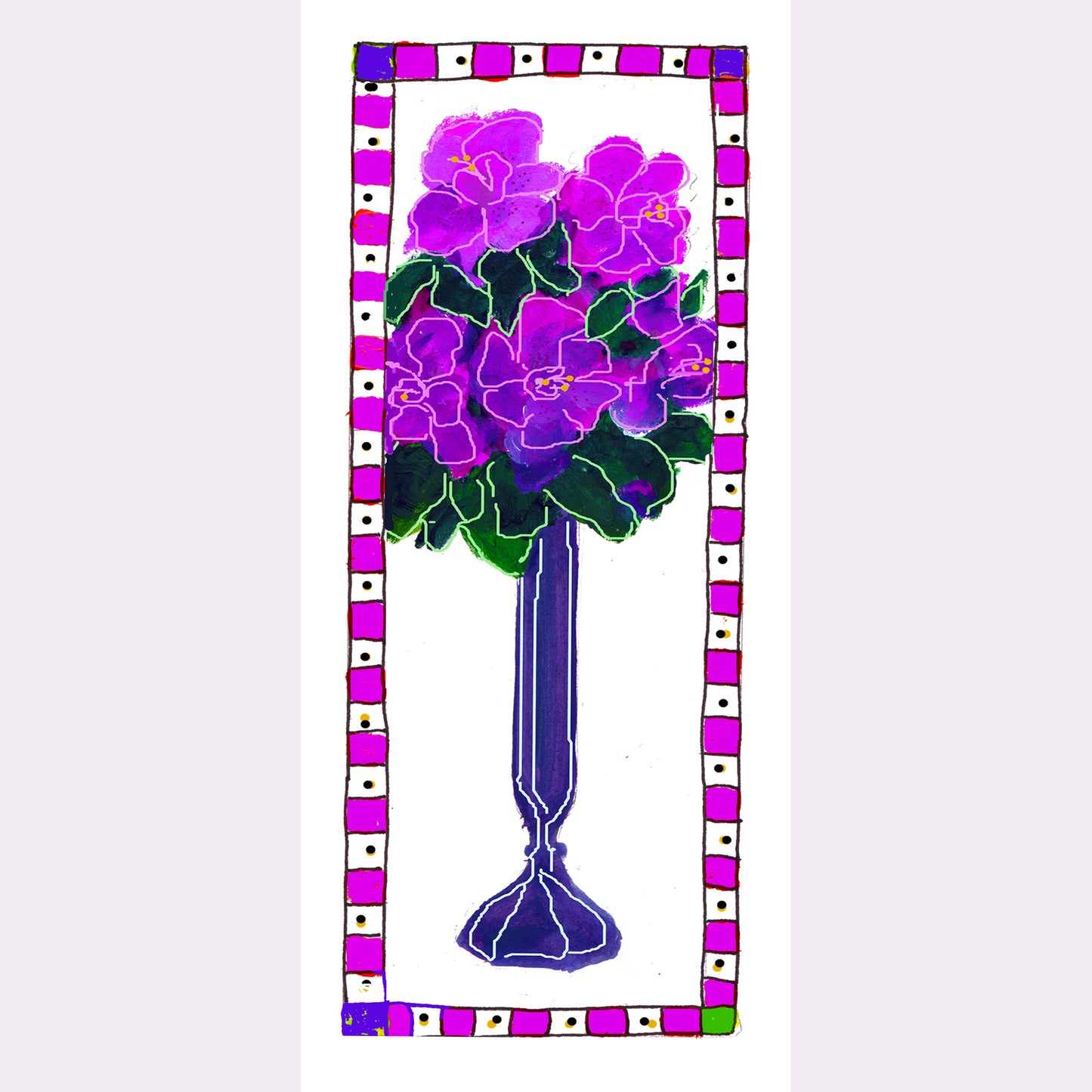 Bright Pink - Azalea Note Card (Single Card)