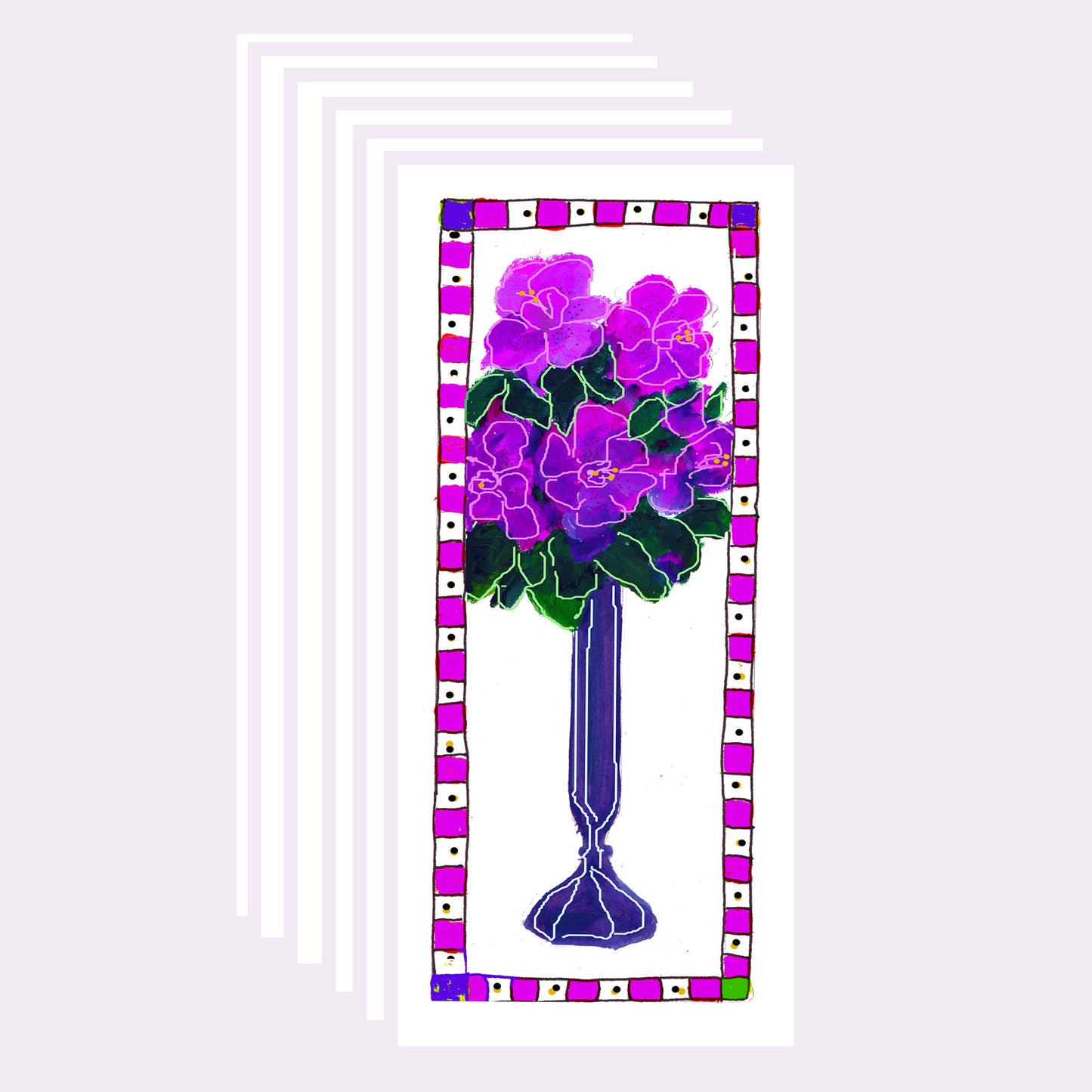 Bright Pink - Azalea Note Cards (Six Cards)