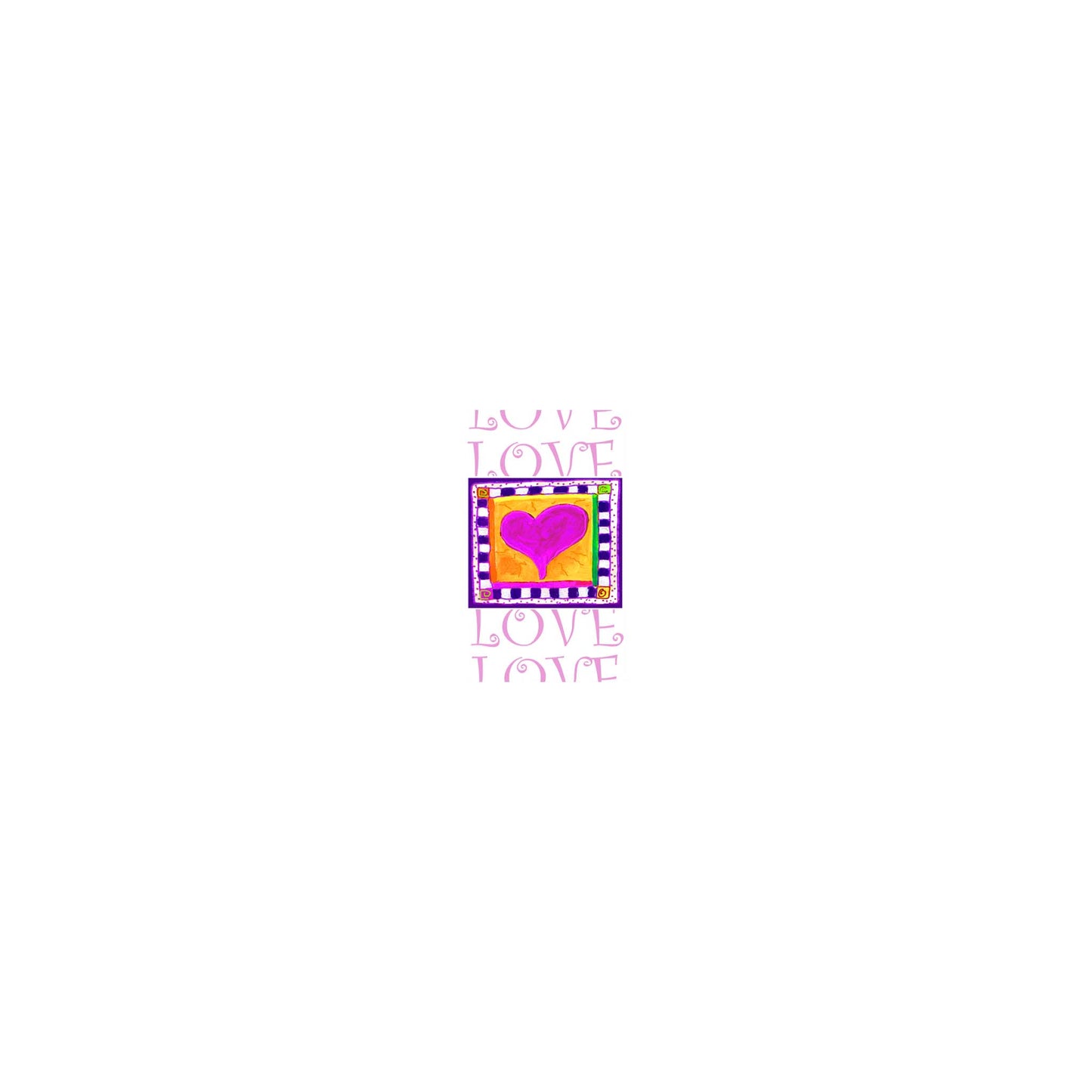 Bright Pink - Heart Mini Bookmarks (40 mini bookmarks)