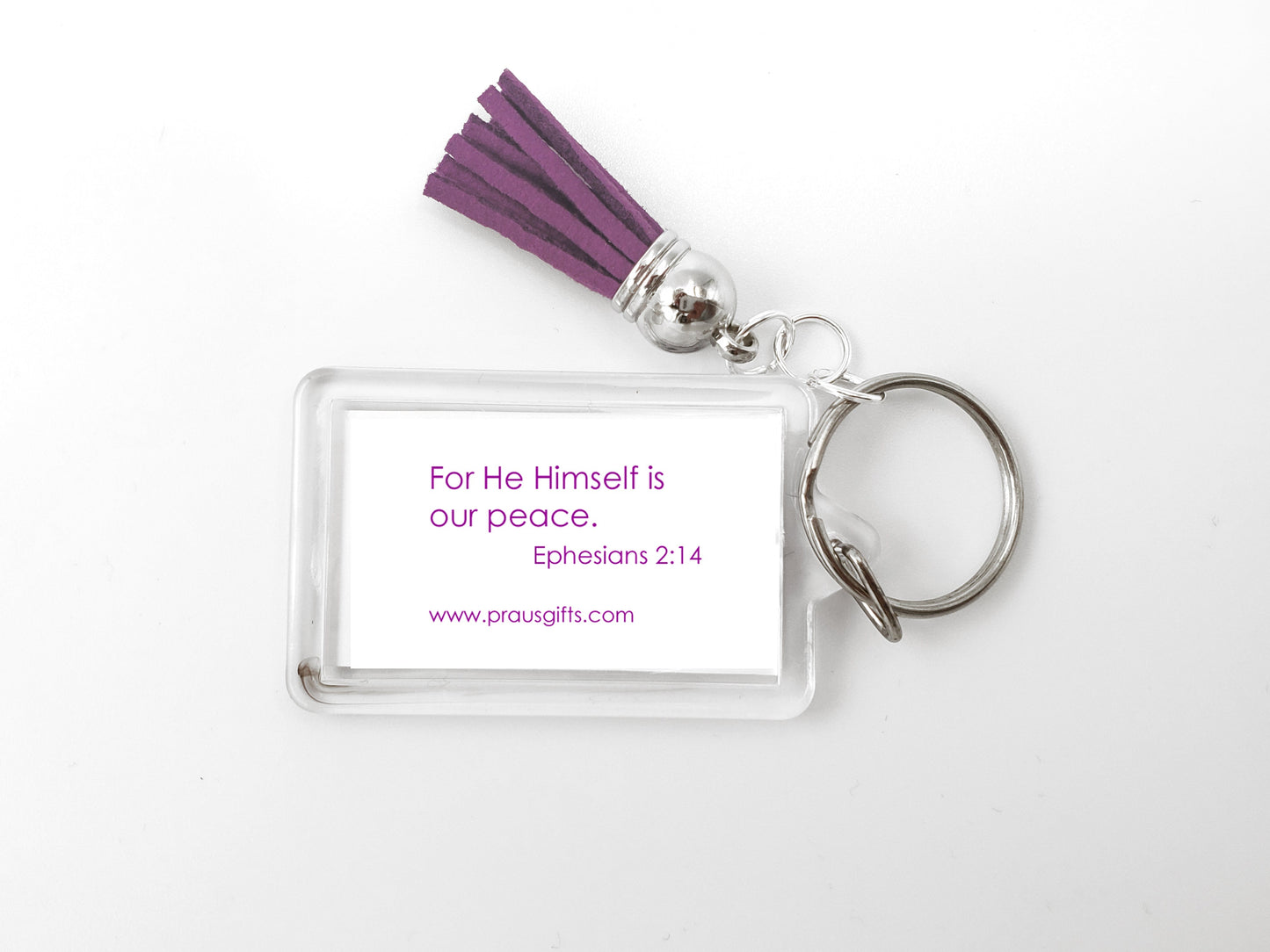 Vivid Orange - Peace Key Ring