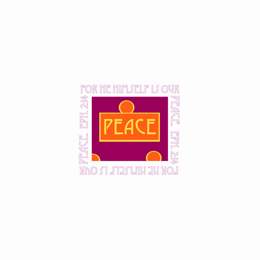 Vivid Orange - Peace Magnet