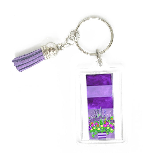 Deep Purple - Stripe Key Ring