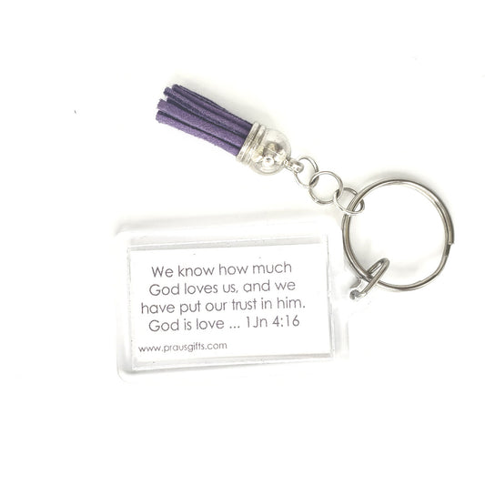 Deep Purple - Stripe Key Ring