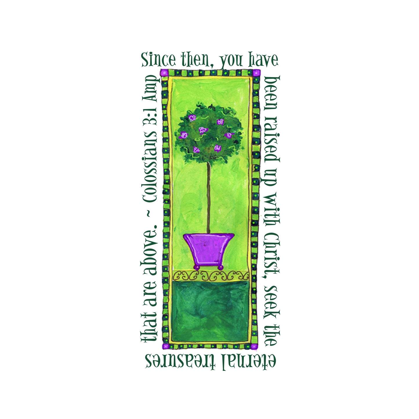 Lively Green - Topiary Magnet