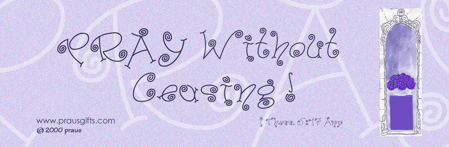 Deep Purple - Flowers in the Window Bookmark