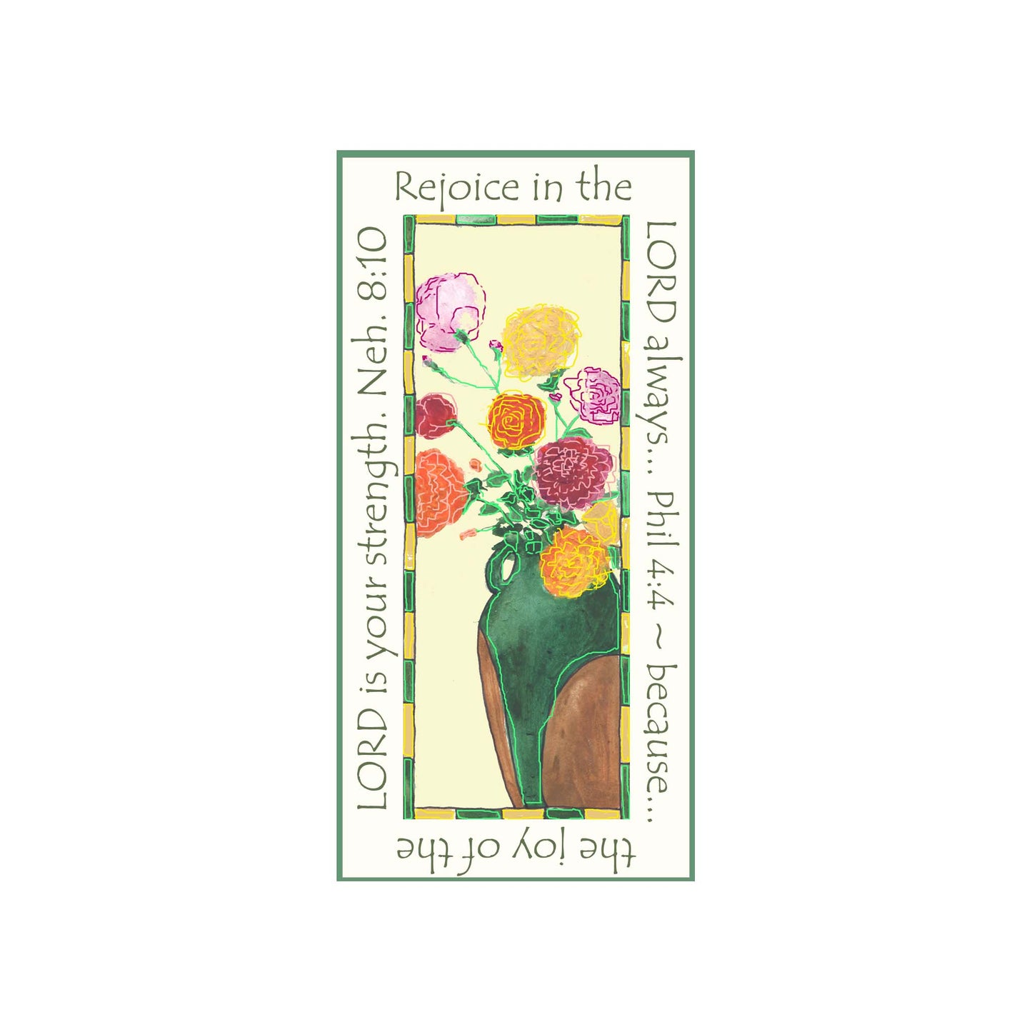 Vibrant Yellow - Roses Magnet