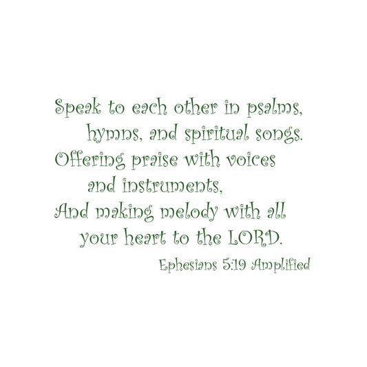 Lively Green - Sing to the Lord Note Cards (Six Cards)