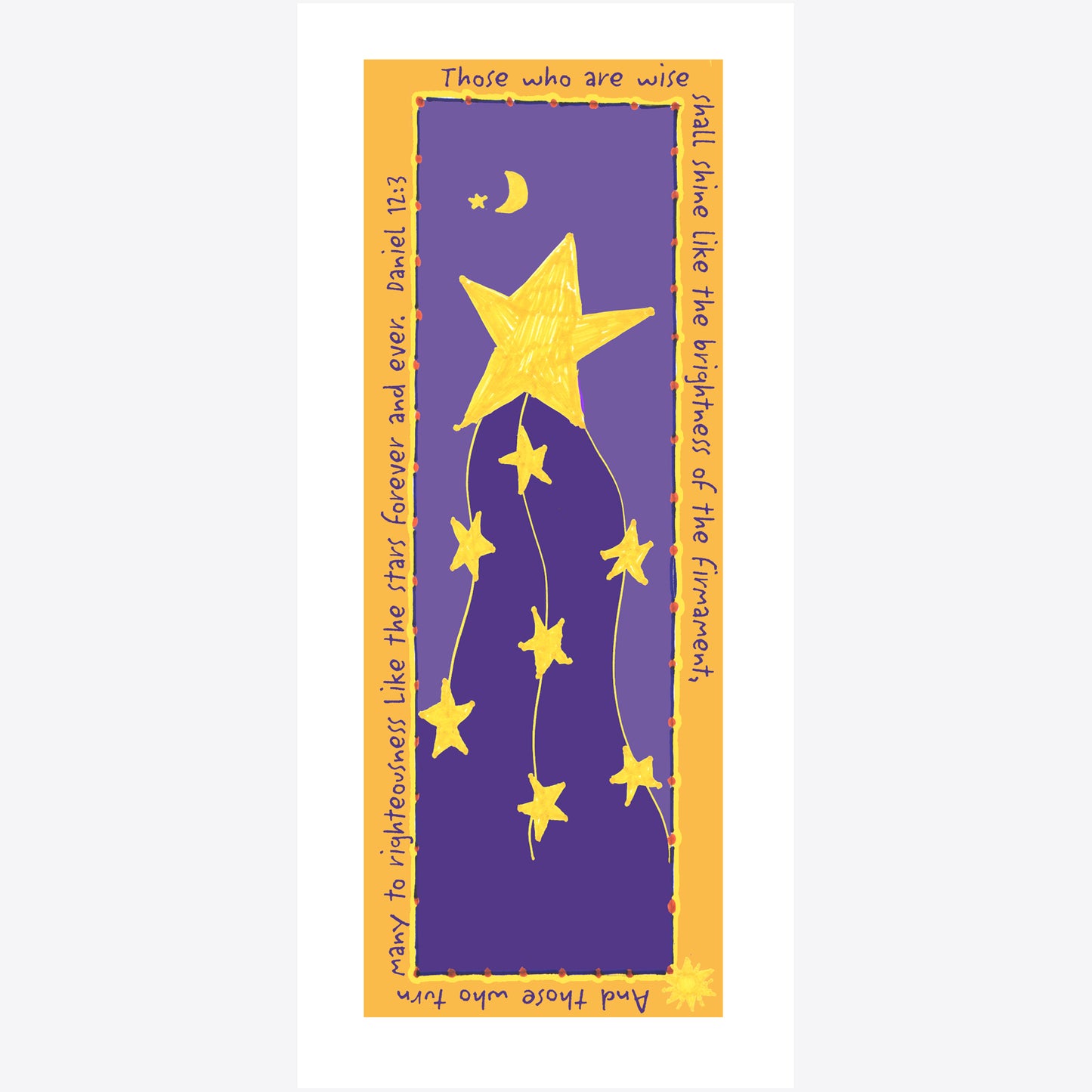 Heavenly Blue - Shine Note Card
