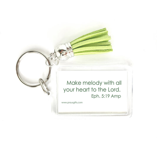 Lively Green - Sing to the Lord Keyring