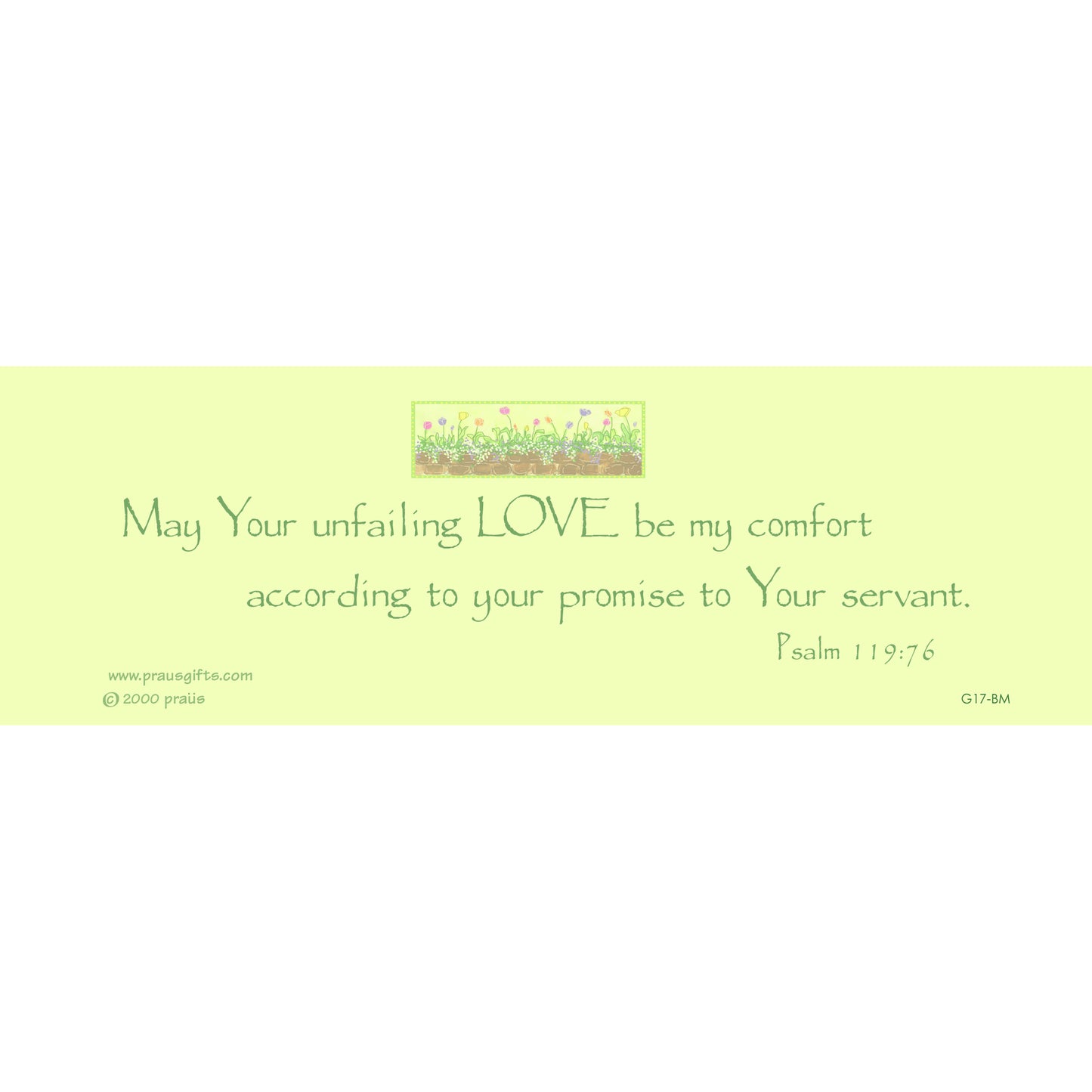Lively Green - Spring Tulips Bookmark