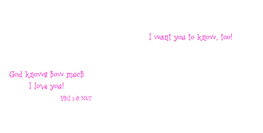 Bright Pink - Striped Heart Note Card (Single Card)