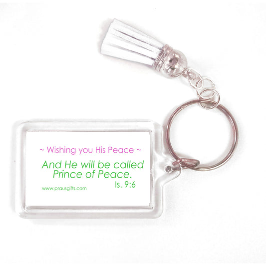 A Very Merry Christmas - Striped Tree Keyring