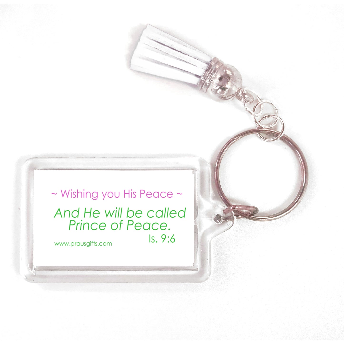 A Very Merry Christmas - Striped Tree Keyring