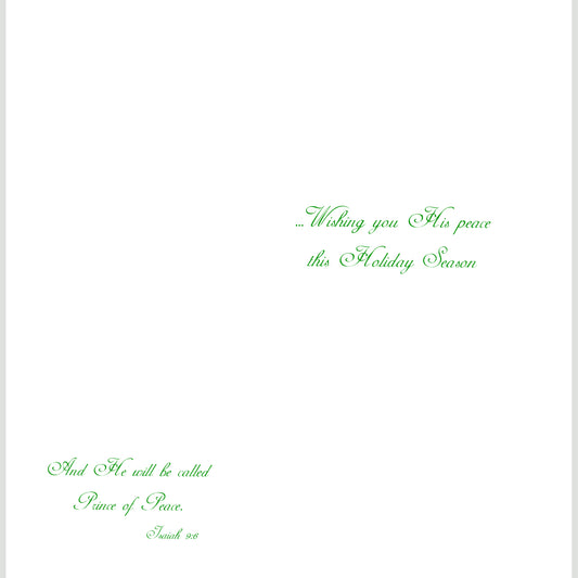 A Very Merry Christmas - Striped Tree Note Cards (Six Cards)