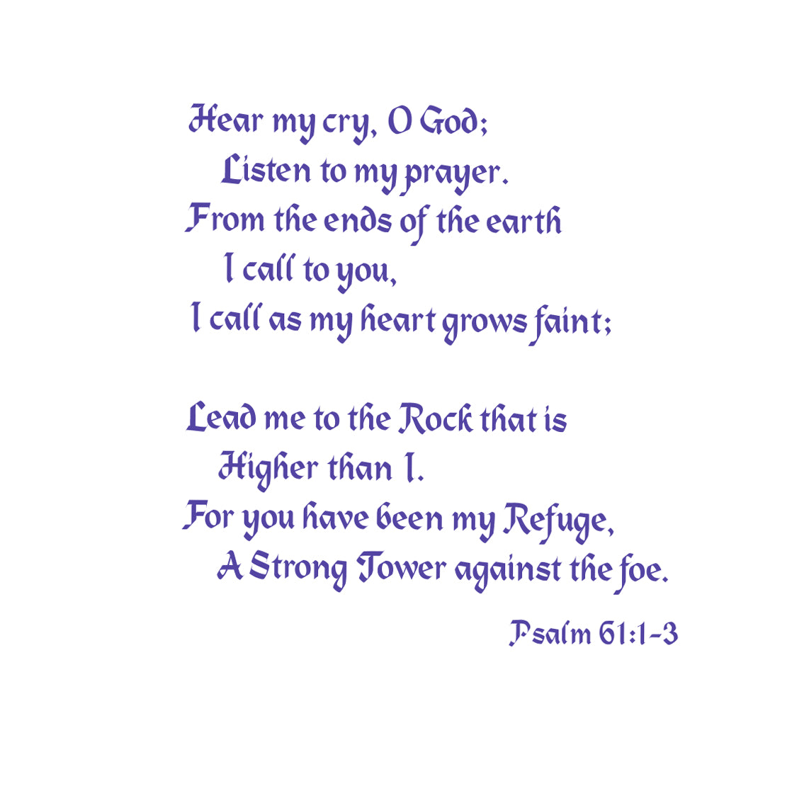 Deep Purple - Strong Tower Note Card (Six Cards)
