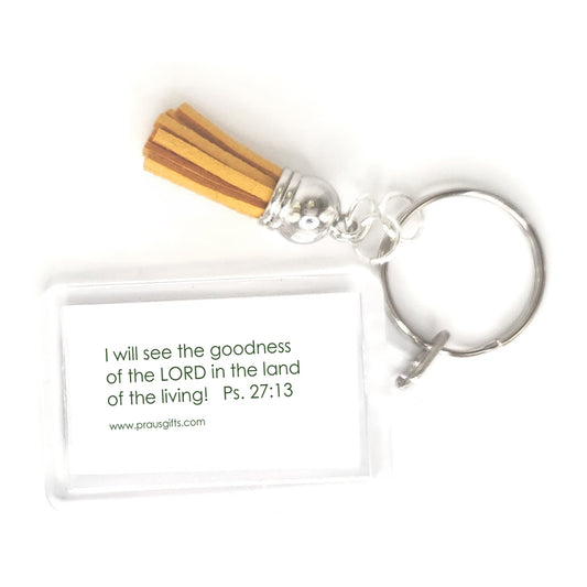 Vibrant Yellow - Tall Tulips Key Ring