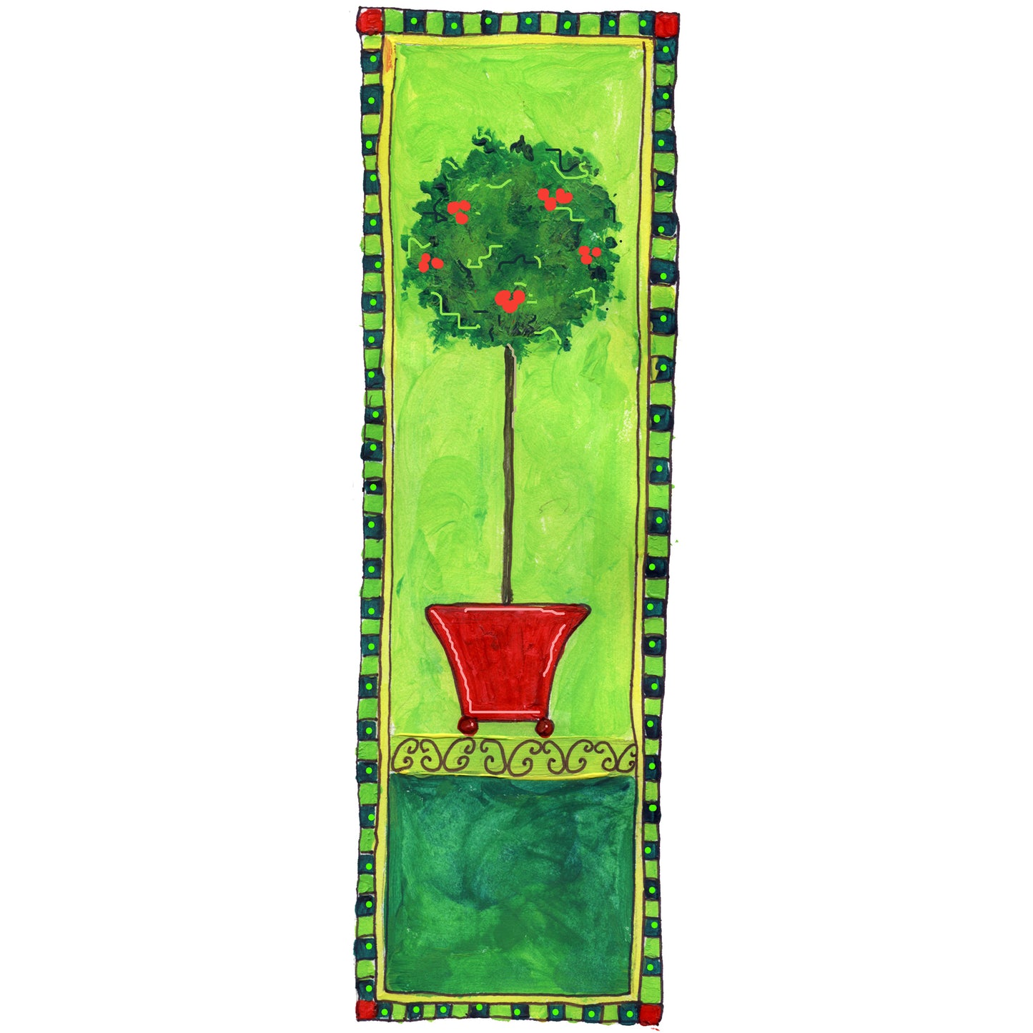 A Very Merry Christmas - A Christmas Topiary Bookmark